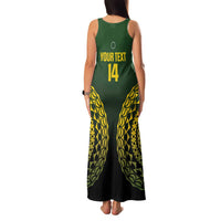 Custom Avaiki Cook Islands Rugby Family Matching Tank Maxi Dress and Hawaiian Shirt Kuki Airani Tatau Black - Polynesian Pride