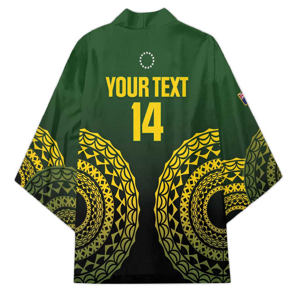 Custom Avaiki Cook Islands Rugby Kimono Kuki Airani Tatau Black - Polynesian Pride