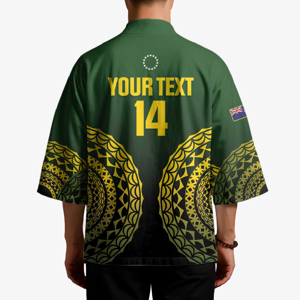 Custom Avaiki Cook Islands Rugby Kimono Kuki Airani Tatau Black - Polynesian Pride