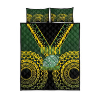 Avaiki Cook Islands Rugby Quilt Bed Set Kuki Airani Tatau Black LT14 - Polynesian Pride