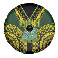 Avaiki Cook Islands Rugby Spare Tire Cover Kuki Airani Tatau Black LT14 - Polynesian Pride