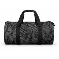 Polynesia Duffle Bag Polynesian Pattern Mix Plumeria Black