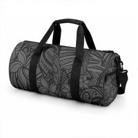 Polynesia Duffle Bag Polynesian Pattern Mix Plumeria Black