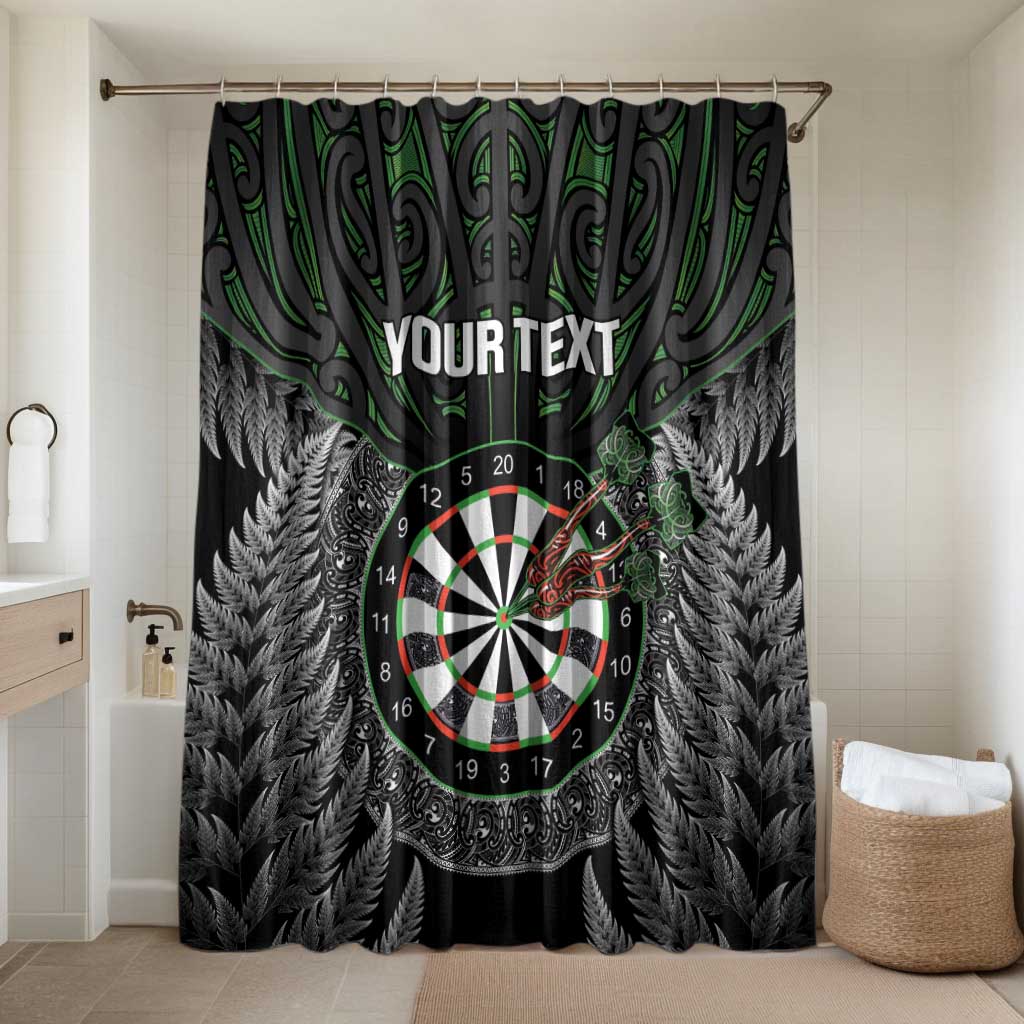 Personalised New Zealand Darts Bathroom Set Dartboard Maori Fern Puhoro Art - Polynesian Pride