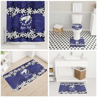 Personalised Cook Islands Pukapuka Bathroom Set Tiare Maori Polynesian Waves Tattoo