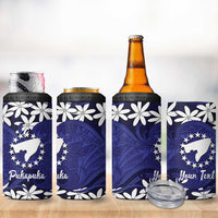 Personalised Cook Islands Pukapuka 4 in 1 Can Cooler Tumbler Tiare Maori Polynesian Waves Tattoo LT14 - Polynesian Pride