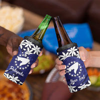 Personalised Cook Islands Pukapuka 4 in 1 Can Cooler Tumbler Tiare Maori Polynesian Waves Tattoo LT14 - Polynesian Pride