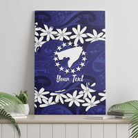 Personalised Cook Islands Pukapuka Canvas Wall Art Tiare Maori Polynesian Waves Tattoo