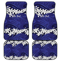 Personalised Cook Islands Pukapuka Car Mats Tiare Maori Polynesian Waves Tattoo