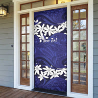Personalised Cook Islands Pukapuka Door Cover Tiare Maori Polynesian Waves Tattoo LT14 - Polynesian Pride