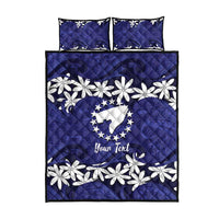 Personalised Cook Islands Pukapuka Quilt Bed Set Tiare Maori Polynesian Waves Tattoo LT14 - Polynesian Pride