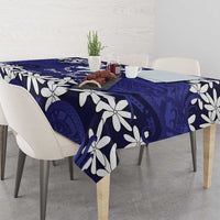 Personalised Cook Islands Pukapuka Tablecloth Tiare Maori Polynesian Waves Tattoo