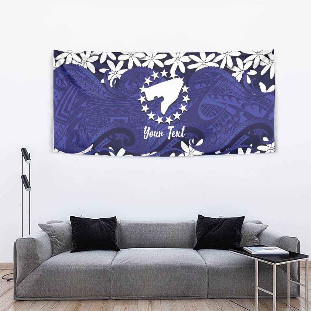 Personalised Cook Islands Pukapuka Tapestry Tiare Maori Polynesian Waves Tattoo