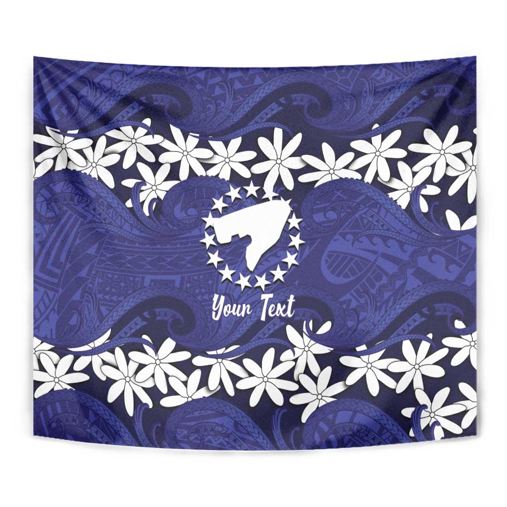 Personalised Cook Islands Pukapuka Tapestry Tiare Maori Polynesian Waves Tattoo