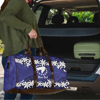 Personalised Cook Islands Pukapuka Travel Bag Tiare Maori Polynesian Waves Tattoo LT14 - Polynesian Pride