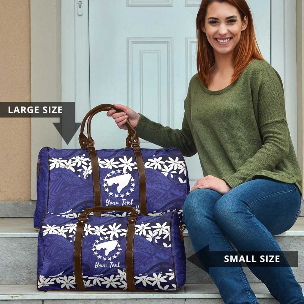 Personalised Cook Islands Pukapuka Travel Bag Tiare Maori Polynesian Waves Tattoo LT14 - Polynesian Pride