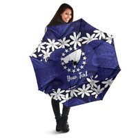 Personalised Cook Islands Pukapuka Umbrella Tiare Maori Polynesian Waves Tattoo