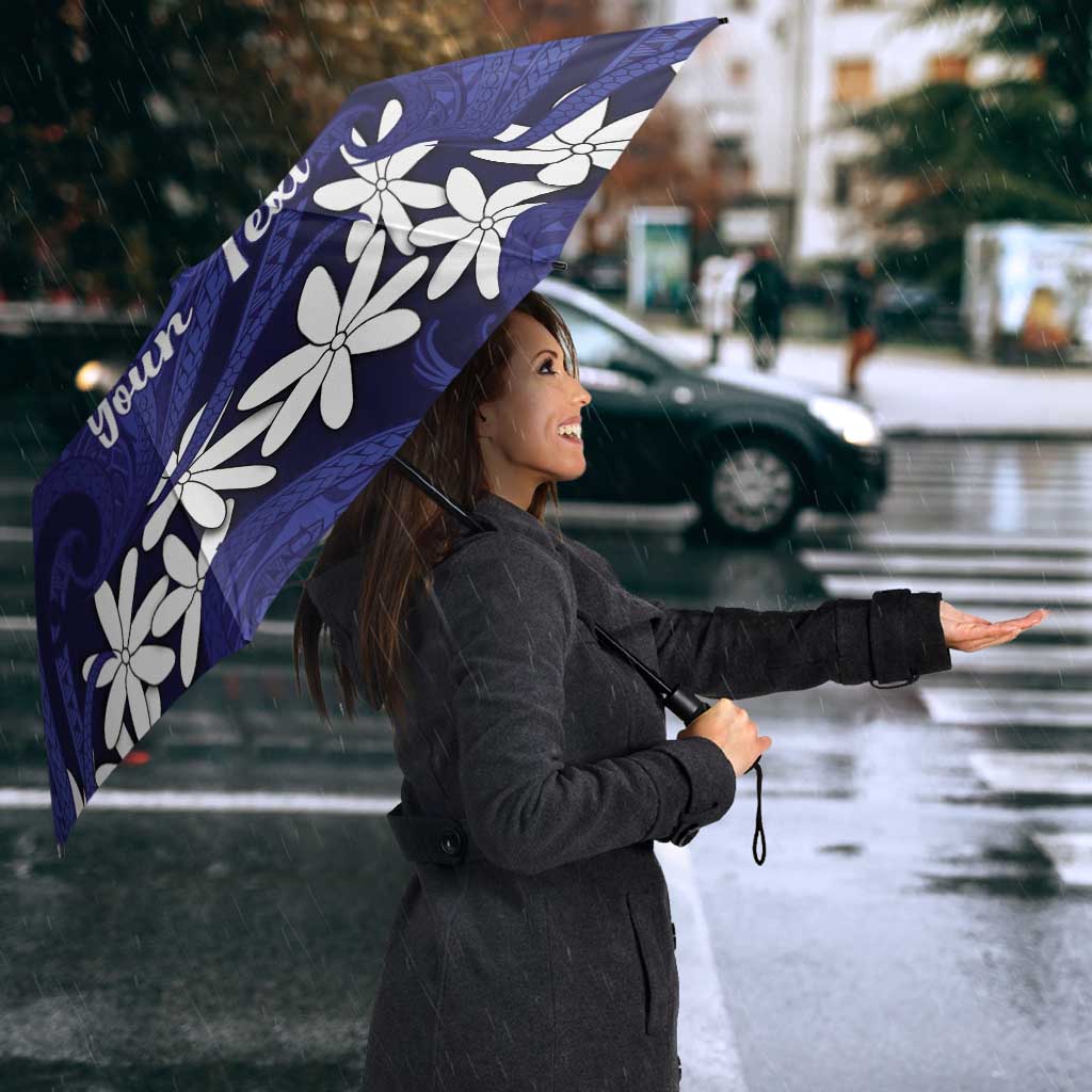 Personalised Cook Islands Pukapuka Umbrella Tiare Maori Polynesian Waves Tattoo