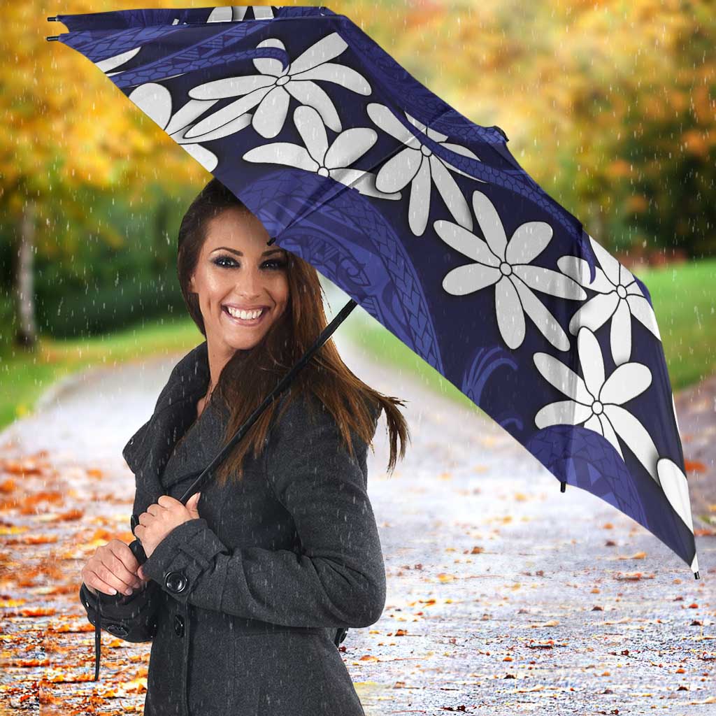 Personalised Cook Islands Pukapuka Umbrella Tiare Maori Polynesian Waves Tattoo