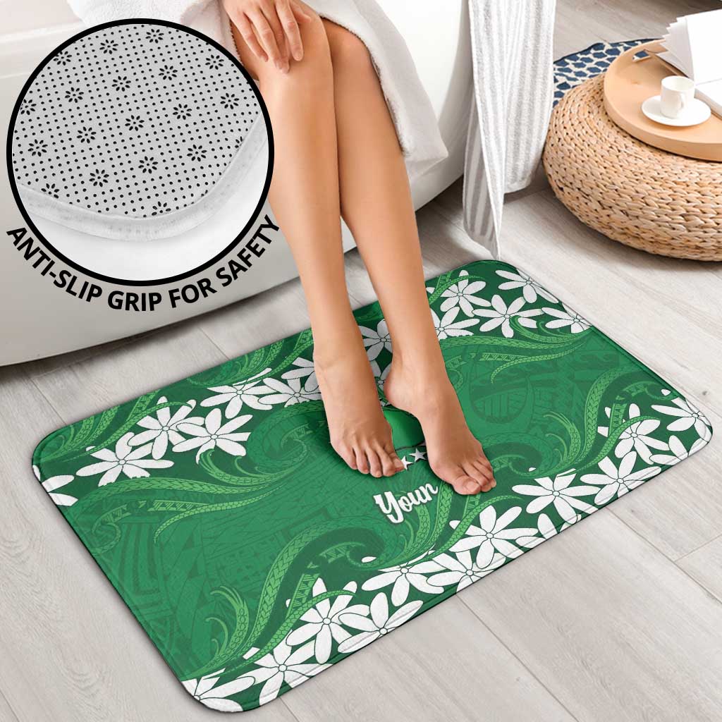 Personalised Cook Islands Rarotonga Bathroom Set Tiare Maori Polynesian Waves Tattoo LT14 - Polynesian Pride