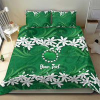 Personalised Cook Islands Rarotonga Bedding Set Tiare Maori Polynesian Waves Tattoo LT14 - Polynesian Pride