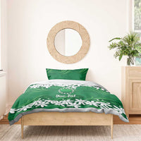 Personalised Cook Islands Rarotonga Bedding Set Tiare Maori Polynesian Waves Tattoo LT14 - Polynesian Pride