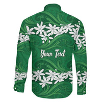 Personalised Cook Islands Rarotonga Family Matching Mermaid Dress and Hawaiian Shirt Tiare Maori Polynesian Waves Tattoo LT14 - Polynesian Pride