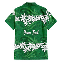 Personalised Cook Islands Rarotonga Family Matching Tank Maxi Dress and Hawaiian Shirt Tiare Maori Polynesian Waves Tattoo LT14 - Polynesian Pride