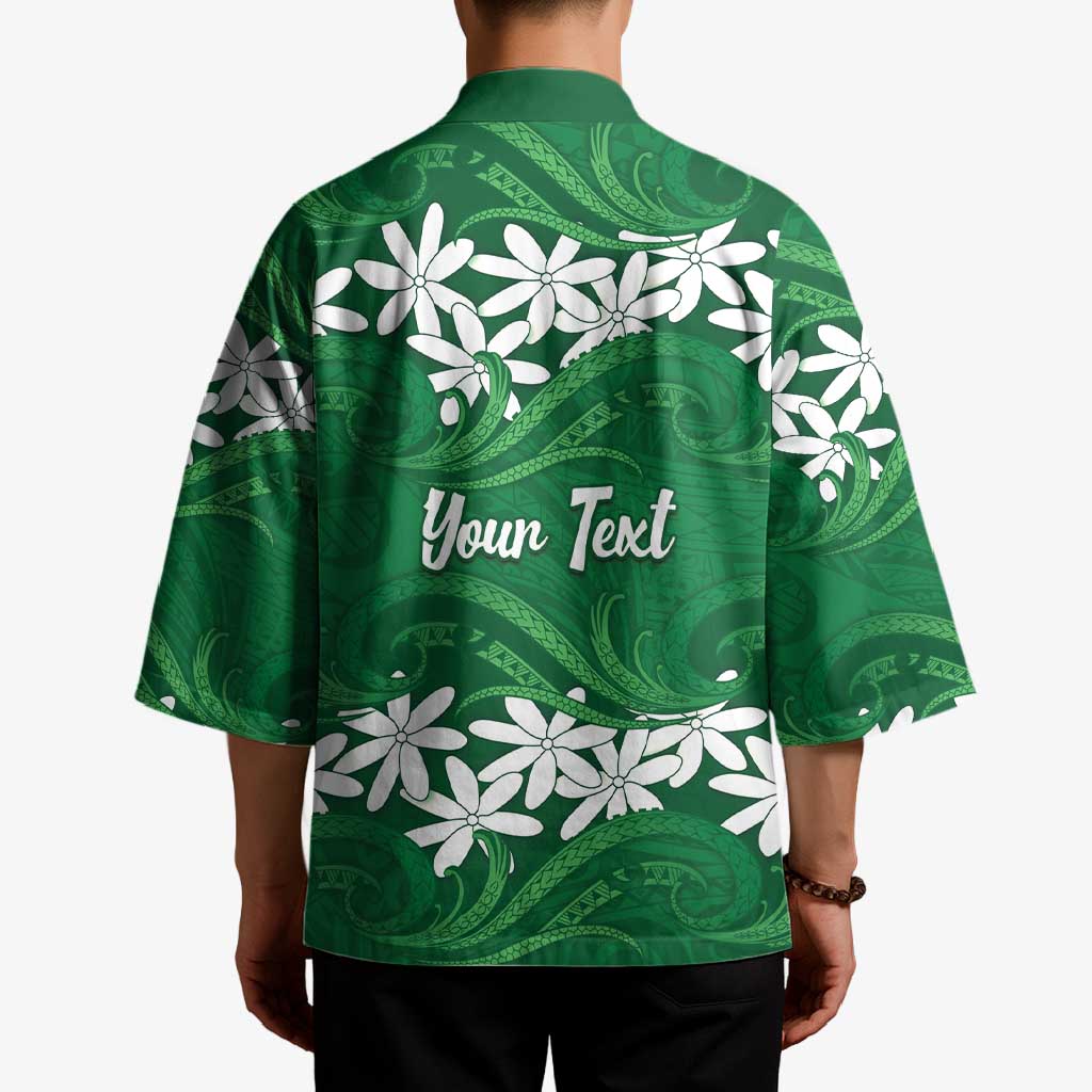 Personalised Cook Islands Rarotonga Kimono Tiare Maori Polynesian Waves Tattoo LT14 - Polynesian Pride