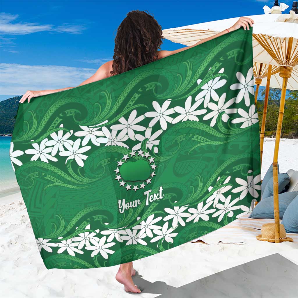 Personalised Cook Islands Rarotonga Sarong Tiare Maori Polynesian Waves Tattoo