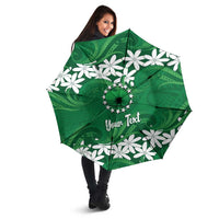 Personalised Cook Islands Rarotonga Umbrella Tiare Maori Polynesian Waves Tattoo