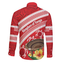 Kingdom Of Tonga Emancipation Day Family Matching Short Sleeve Bodycon Dress and Hawaiian Shirt Tongan Ngatu With Kumete Red