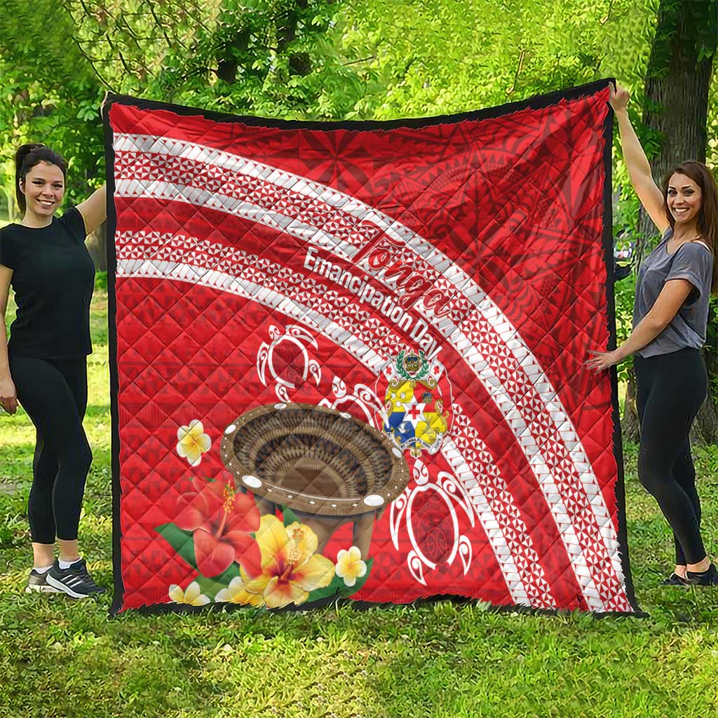 Kingdom Of Tonga Emancipation Day Quilt Tongan Ngatu With Kumete Red
