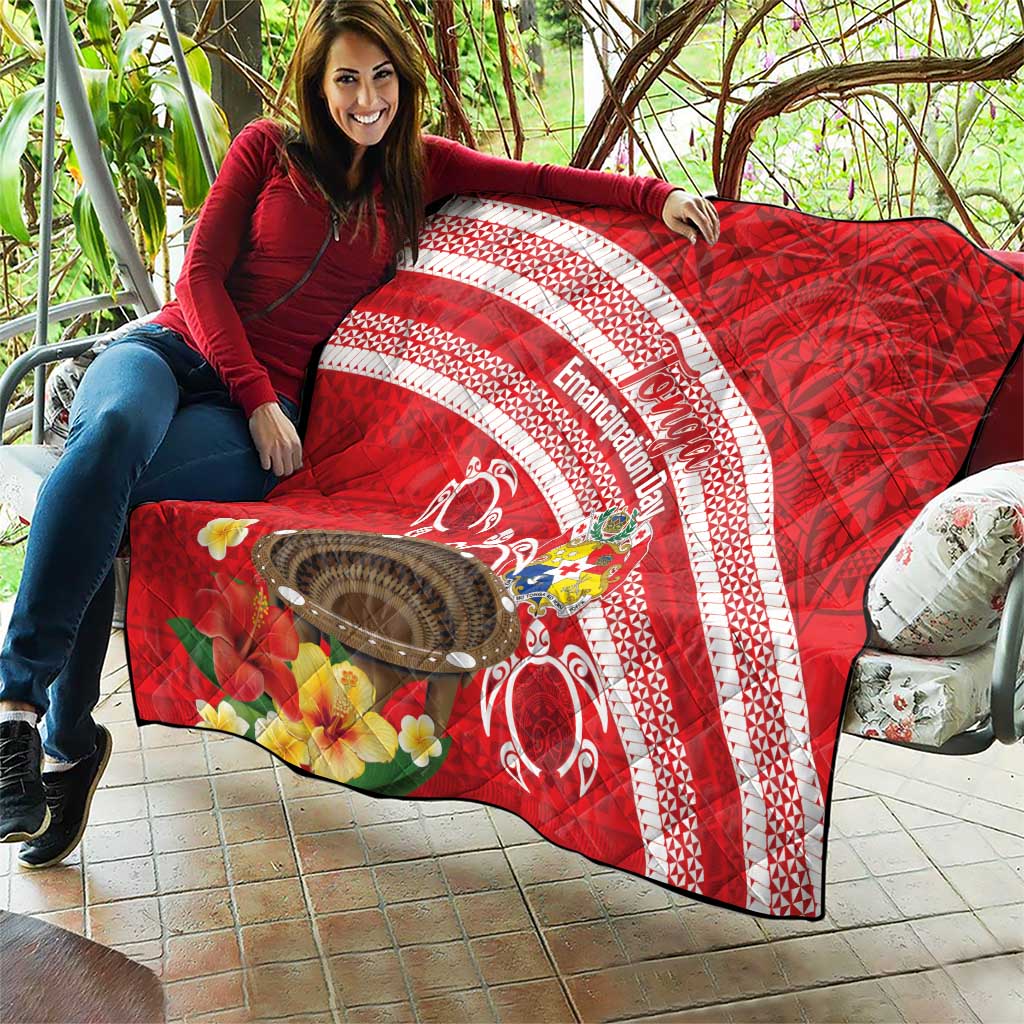 Kingdom Of Tonga Emancipation Day Quilt Tongan Ngatu With Kumete Red