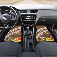 Kingdom Of Tonga Emancipation Day Car Mats Tongan Ngatu With Kumete Brown