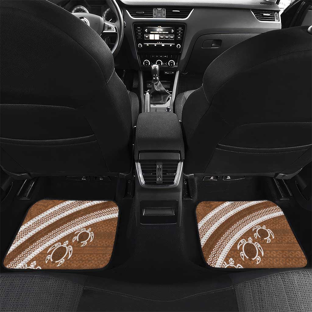 Kingdom Of Tonga Emancipation Day Car Mats Tongan Ngatu With Kumete Brown