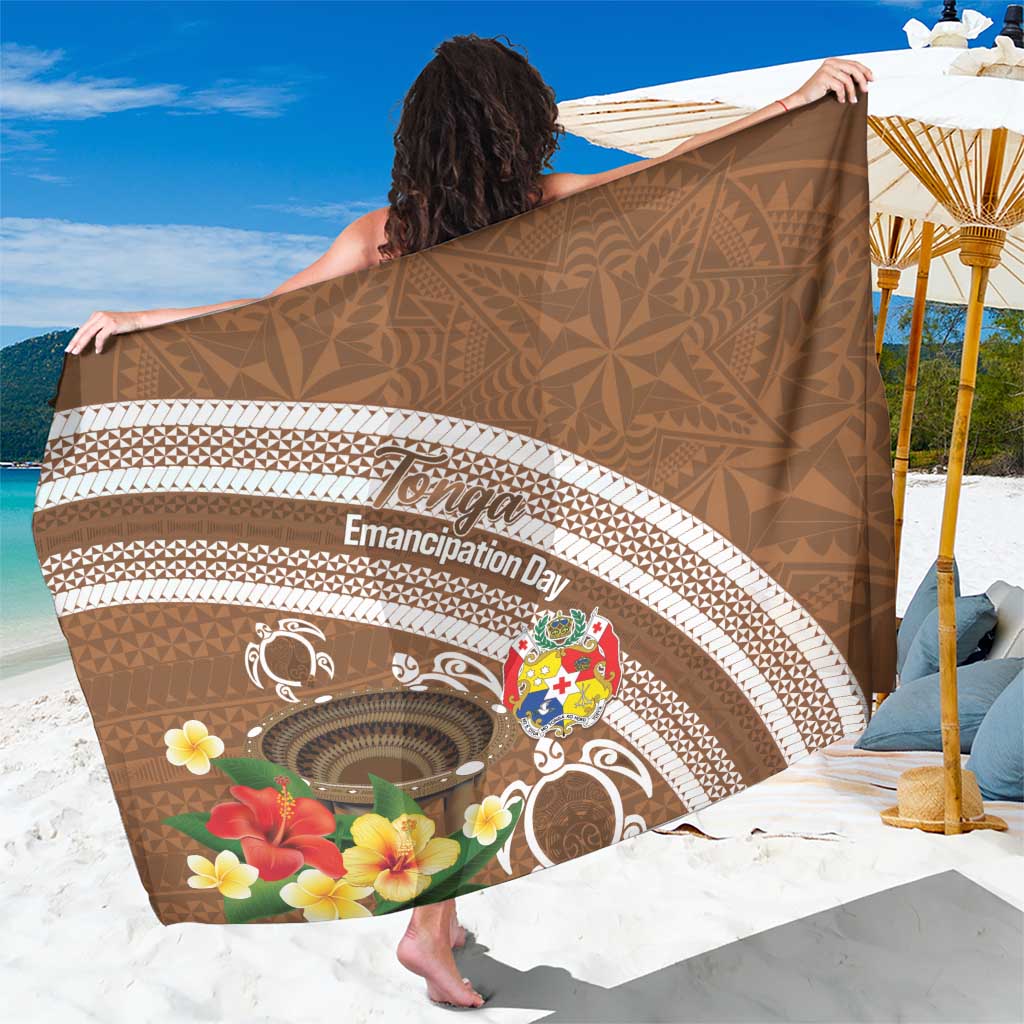 Kingdom Of Tonga Emancipation Day Sarong Tongan Ngatu With Kumete Brown