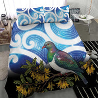 Kekeru New Zealand Matariki Bedding Set Kukupa Kowhai Maori New Year Blue Version LT14 - Polynesian Pride