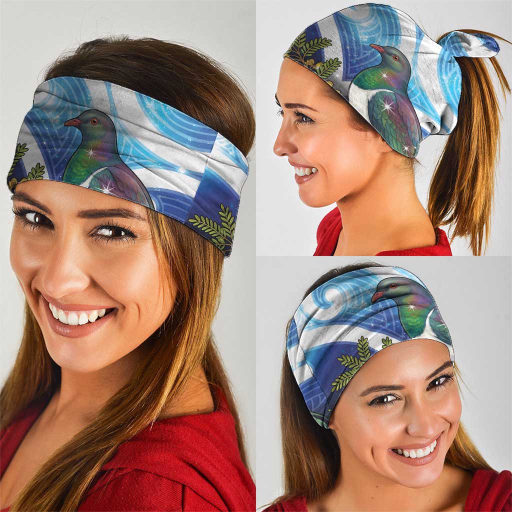 Kekeru New Zealand Matariki Neck Gaiter Kukupa Kowhai Maori New Year Blue Version LT14 - Polynesian Pride