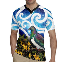 Kekeru New Zealand Matariki Rugby Jersey Kukupa Kowhai Maori New Year Blue Version LT14 - Polynesian Pride
