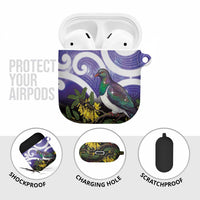 Kekeru New Zealand Matariki AirPods Case Kukupa Kowhai Maori New Year Purple Version LT14 - Polynesian Pride