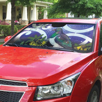 Kekeru New Zealand Matariki Auto Sun Shade Kukupa Kowhai Maori New Year Purple Version LT14 - Polynesian Pride