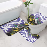 Kekeru New Zealand Matariki Bathroom Set Kukupa Kowhai Maori New Year Purple Version LT14 - Polynesian Pride