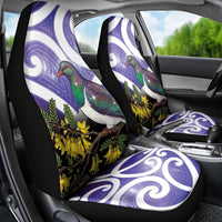 Kekeru New Zealand Matariki Car Seat Cover Kukupa Kowhai Maori New Year Purple Version LT14 - Polynesian Pride