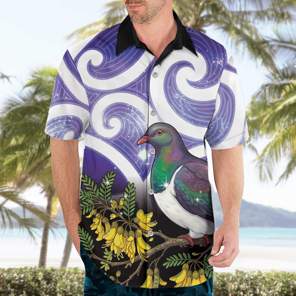 Kekeru New Zealand Matariki Hawaiian Shirt Kukupa Kowhai Maori New Year Purple Version LT14 - Polynesian Pride