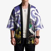 Kekeru New Zealand Matariki Kimono Kukupa Kowhai Maori New Year Purple Version LT14 - Polynesian Pride