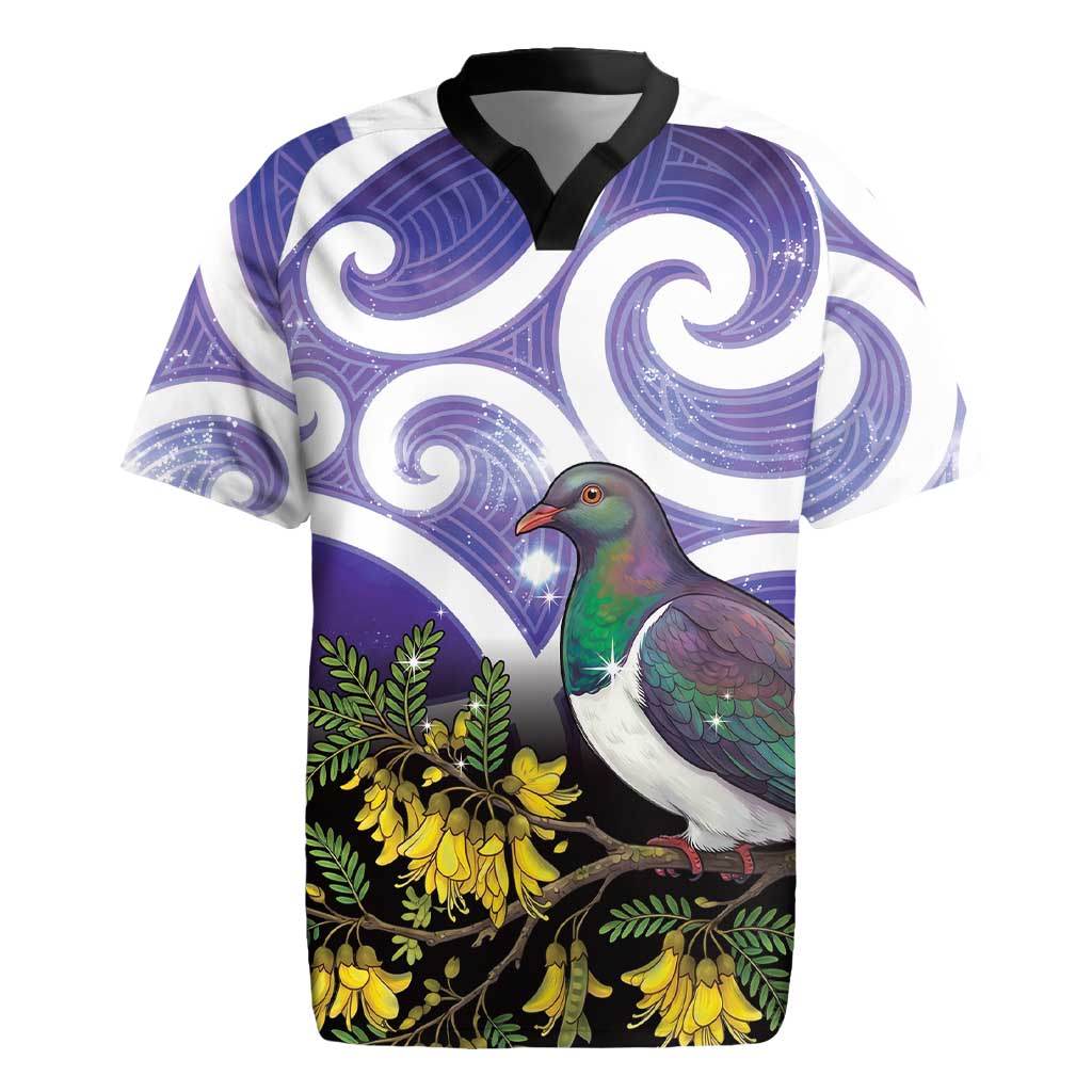 Kekeru New Zealand Matariki Rugby Jersey Kukupa Kowhai Maori New Year Purple Version