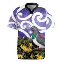 Kekeru New Zealand Matariki Rugby Jersey Kukupa Kowhai Maori New Year Purple Version LT14 Purple - Polynesian Pride