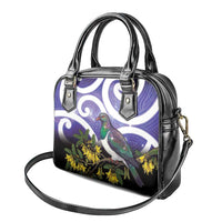 Kekeru New Zealand Matariki Shoulder Handbag Kukupa Kowhai Maori New Year Purple Version LT14 - Polynesian Pride