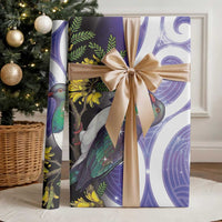 Kekeru New Zealand Matariki Wrapping Paper Kukupa Kowhai Maori New Year Purple Version LT14 - Polynesian Pride